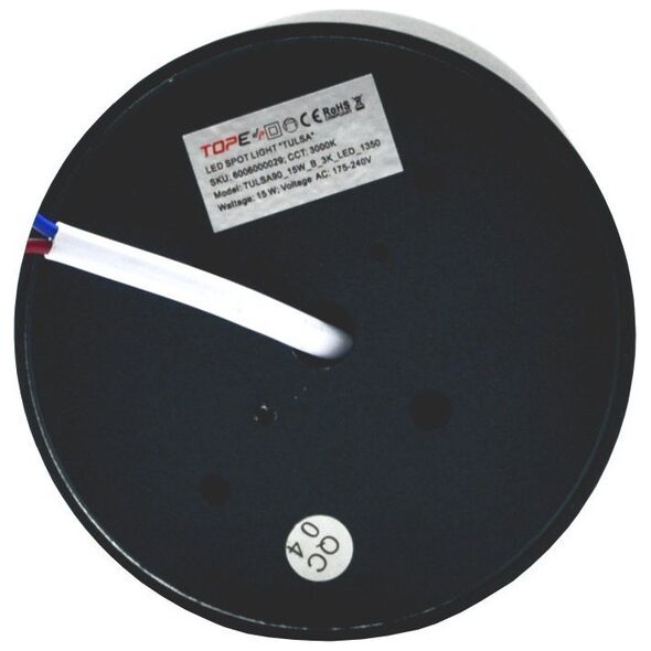 Lampa sufitowa Tope LUMINAIRE LED 15W 1350LM 3000K BLACK