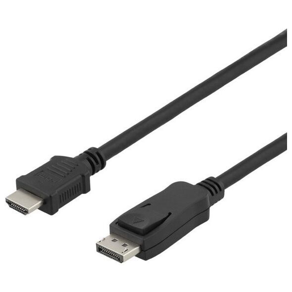 Καλώδιο Deltaco Kabelis DELTACO DisplayPort į HDMI, 4K UHD, 2m, juodas / DP-3020-K / R00110012 13062196 7333048051332