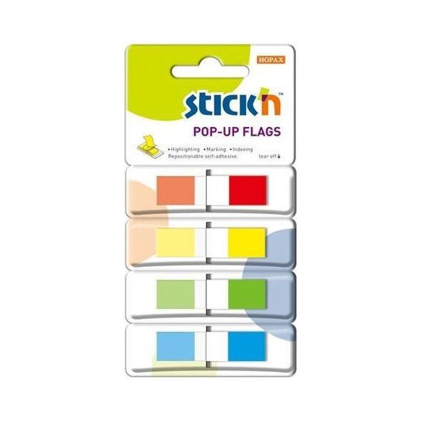 Stickn Zakładki ind. samoprz. w podajniku mix 140k 4 kol. (205558)