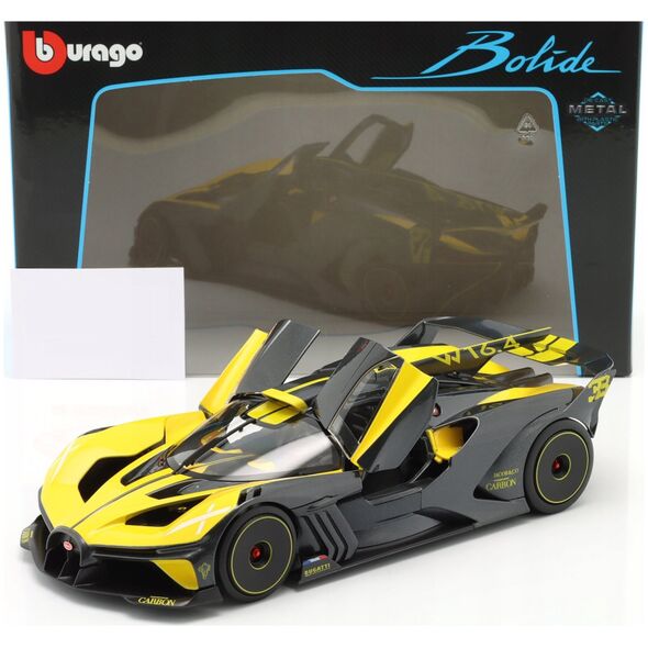 Bburago Bburago Bugatti Bolide, μοντέλο οχήματος (κίτρινο/μαύρο) 11812113 4893993014330