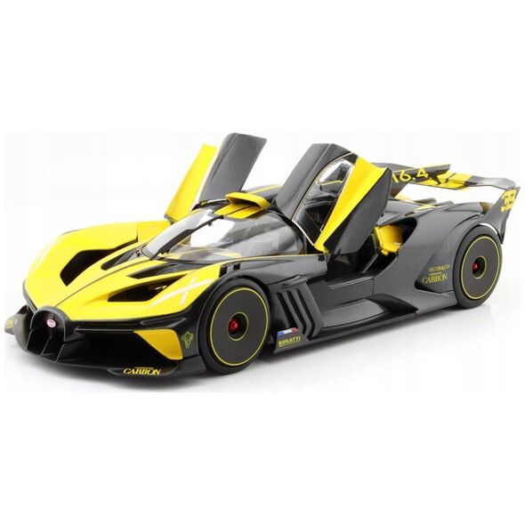 Bburago Bburago Bugatti Bolide, μοντέλο οχήματος (κίτρινο/μαύρο) 11812113 4893993014330
