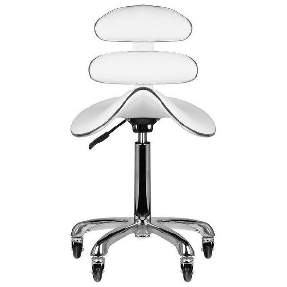 Activeshop Taboret kosmetyczny roll speed AM-880 biały