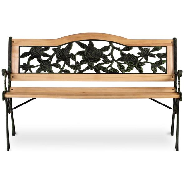 Sofotel Ławka parkowa z oparciem 123,5 x 74 x 48 cm Gardi Rose