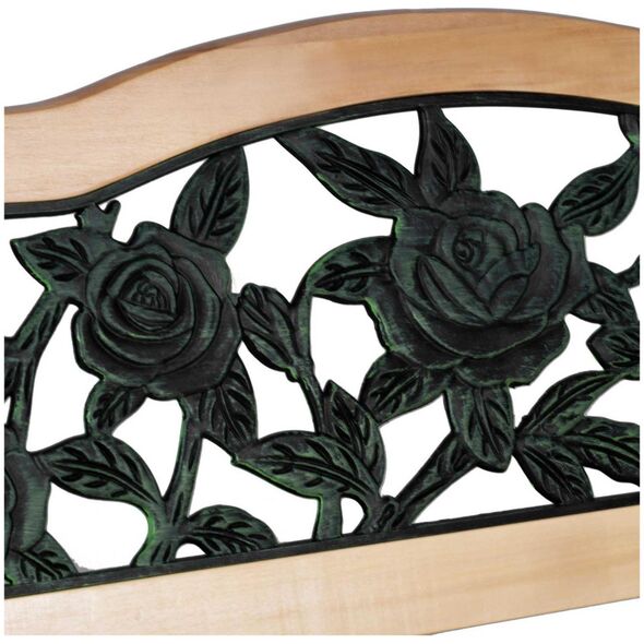 Sofotel Ławka parkowa z oparciem 123,5 x 74 x 48 cm Gardi Rose
