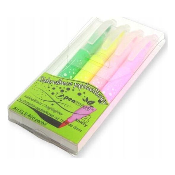 Polsirhurt Brush highlighter 605-4 Παστέλ 4 χρωμάτων 10620172 5902557428656