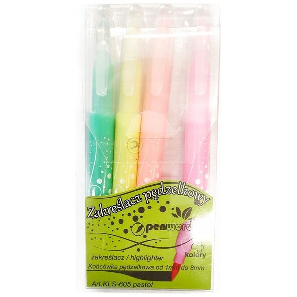 Polsirhurt Brush highlighter 605-4 Παστέλ 4 χρωμάτων 10620172 5902557428656