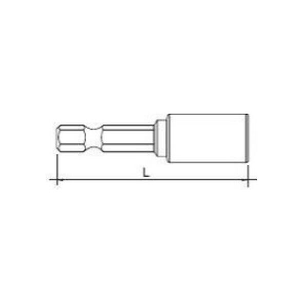 PGB Końcówka magnetyczna sześciokątna 8x50mm 2szt.