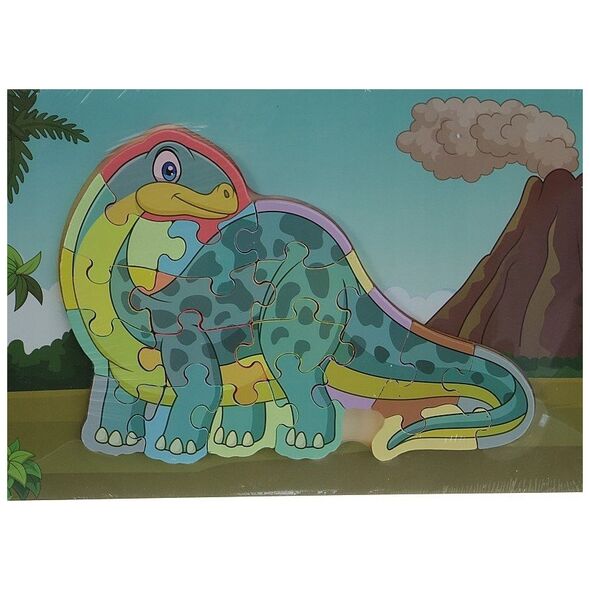 Adar Układanka Puzzle drewniane Dinozaury 543706 mix cena za 1 szt