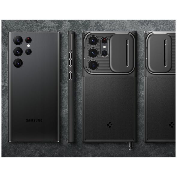 Etui Spigen Optik Armor do Samsung        Galaxy S25 Ultra czarny