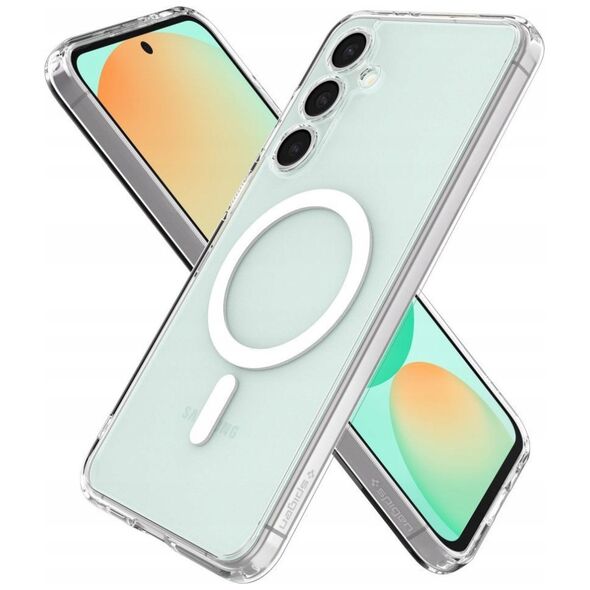 Etui Spigen Ultra Hybrid Mag MagSafe do   Samsung Galaxy S25 biały