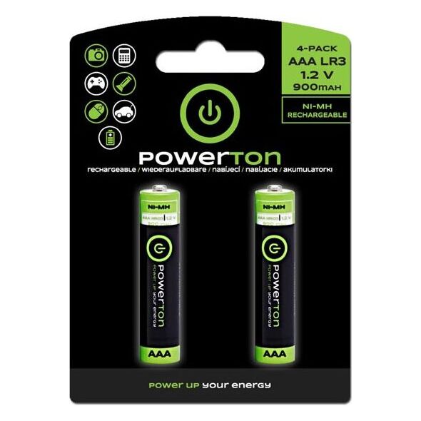Powerton Akumulator AAA / R03 900mAh 2 szt.