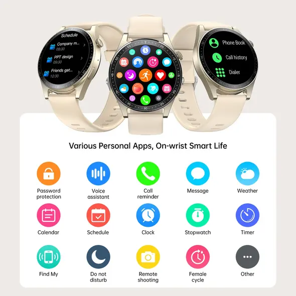 Joyroom Classic Series JR-FC2 smartwatch IP68 gold