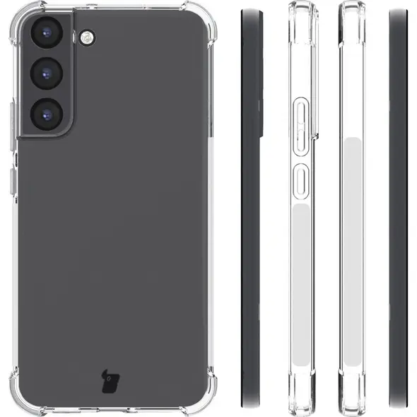Bizon Case Clear Pack case + 2x screen glass + lens glass Samsung Galaxy S22 Plus clear
