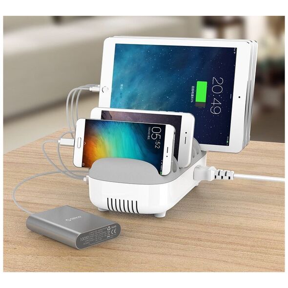 Ładowarka Compulocks c10 Ports USB Charging Dock Station With UK Plug - Ladestation - 120 Watt - 2.4 A - 10 Ausgabeanschlussstellen (USB) - Grossbritannien