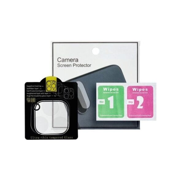 OEM Szkło hartowane 5D Full Glue do aparatu - do iPhone 12 Pro Max Transparent