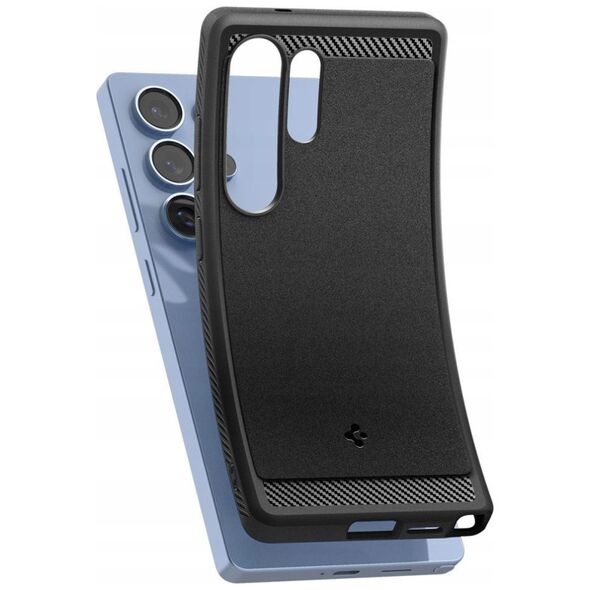 Etui Spigen Rugged Armor Mag MagSafe do   Samsung Galaxy S25 Ultra czarny matowy