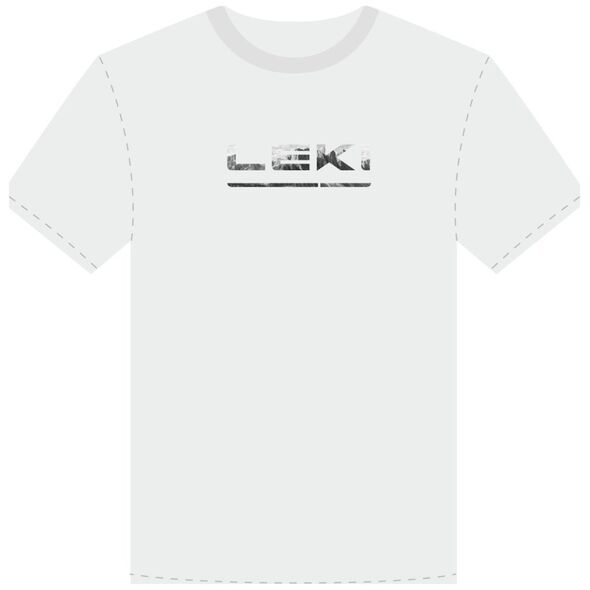 T-shirt Leki LE με LEKI LOGO λευκό-μαύρο XXL 12324067 4028173263387