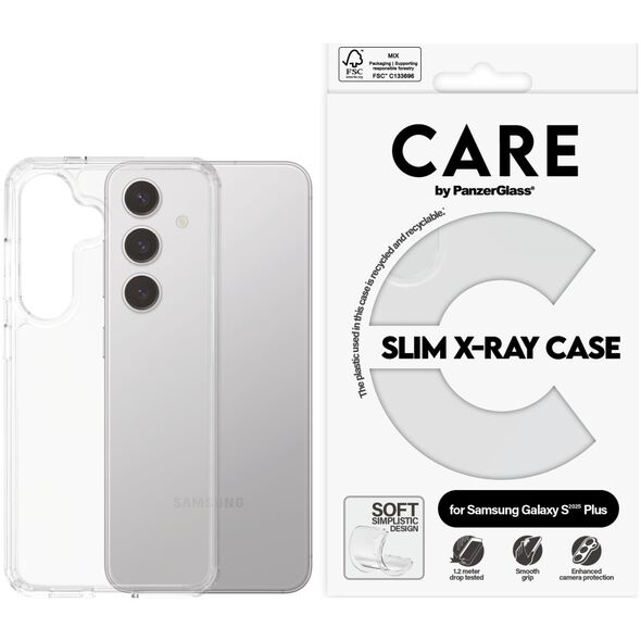 CARE Fashionable Case Clear X-Ray Soft Basic Galaxy S25 Plus
