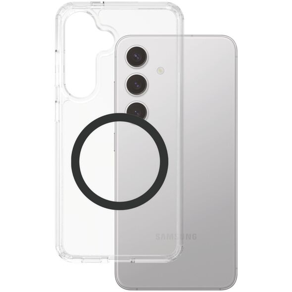 CARE Flagship Case Clear/Black QI Compatible Galaxy S25 Plus