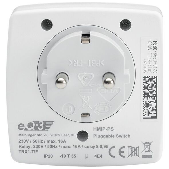 HomeMatic IP Υποδοχή διακόπτη IP Homematic (HmIP-PS-2) (λευκή) 11274883 4047976573387