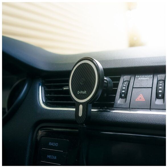 D-Fruit phone car mount + wireless charger Magnetic 15W (DF109)