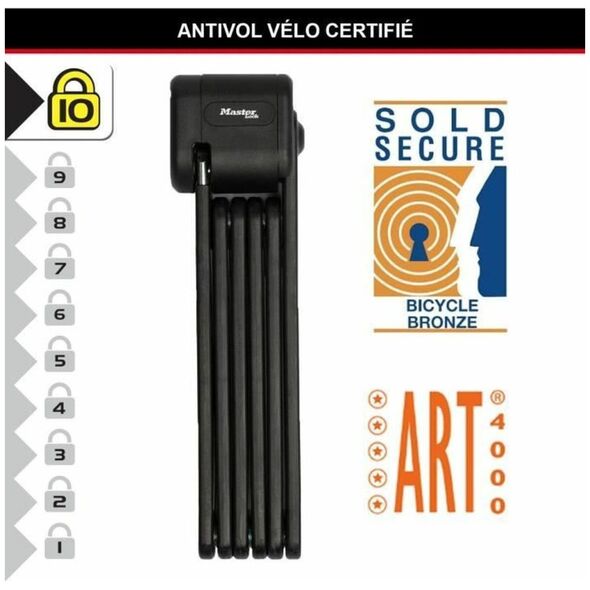 MasterLock Master Lock Πτυσσόμενη κλειδαριά (VdS) με κλειδί 8333EURDPRO 13337804 3520190945556