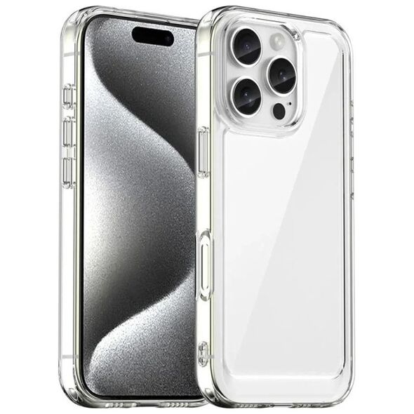 Θήκη Hurtel Outer Space με πλαίσιο gel για iPhone 16 Pro - διάφανη 14202312 5907769365034