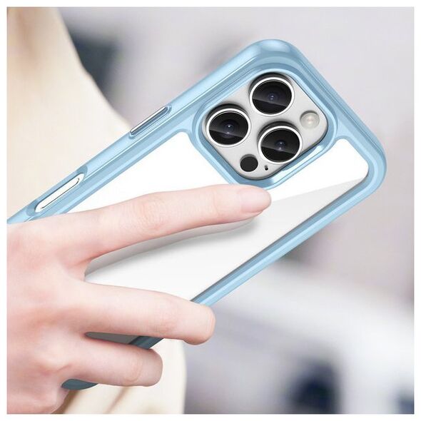 Θήκη Hurtel Outer Space με πλαίσιο gel για iPhone 16 Pro - μπλε 14202360 5907769364952