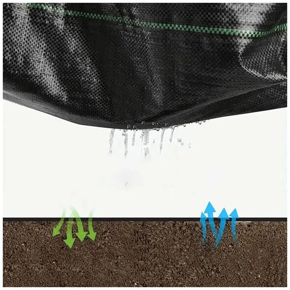 ExtraLink Extralink Agrotextile 80g 1,6x100m μαύρο agrotextile UV mat-371 14208942 5906168639616