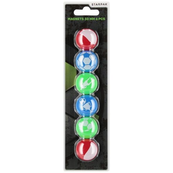Starpak MAGNET FOOTBALL 30MM OP6PCS STK B/C 24/144 14222946 5905520000000