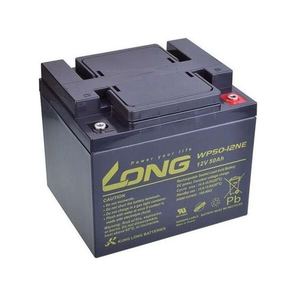 Long 12V 50Ah olověný akumulátor DeepCycle AGM M6 (WP50-12NE)