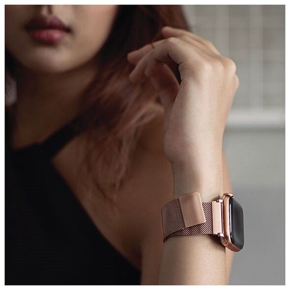 Uniq UNIQ pasek Dante Apple Watch Series 4 40MM Stainless Steel różwo-złoty/rose gold