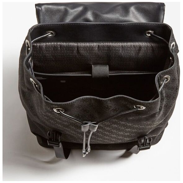 Guess Guess, Salameda, Polyester, Backpack, Black, Laptop Compartiment, Unisex Unisex