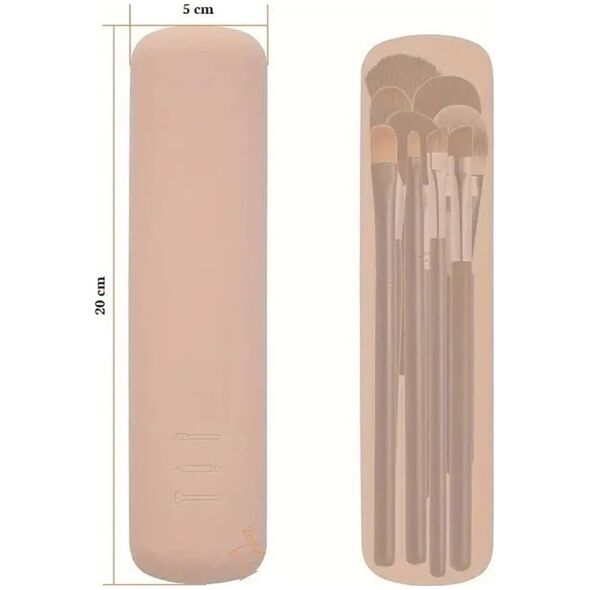 eCarla Silikonowe etui na pędzle do makijażu 20 cm PZ44WZ2