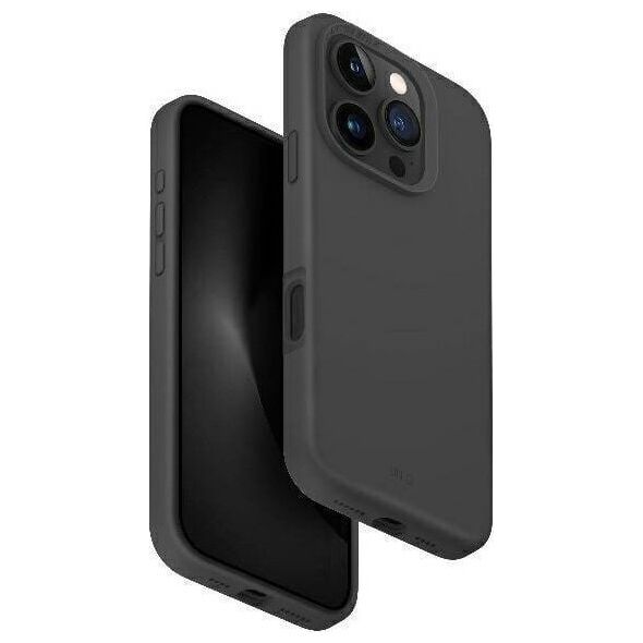 Uniq Etui UNIQ Lino Hue Apple iPhone 16 Pro Magclick Charging szary/charcoal grey
