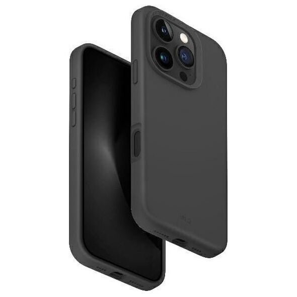 Uniq Etui UNIQ Lino Hue Apple iPhone 16 Pro Max Magclick Charging szary/charcoal grey