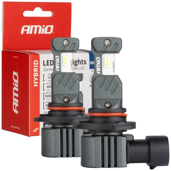 AMiO Żarówki samochodowe led seria hybrid hir2 6000k canbus 60w amio-04119