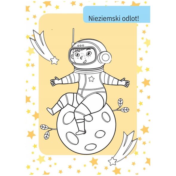 Skrzat Kolorow.z tatuażami świeci w ciemn.Kosmos 76066