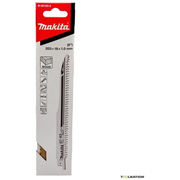 Makita MAKITA RECIMER SAW LADE HCS 203x1,0mm / 2 τεμ. ΞΥΛΟ (ΓΡΗΓΟΡΟ) 13990163 88381559713