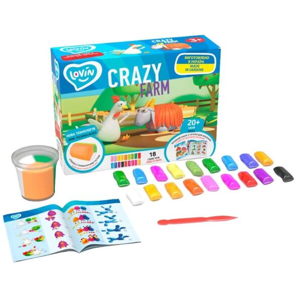 Ombre Zestaw ciastolina CrazyFarm OKT6389 76389