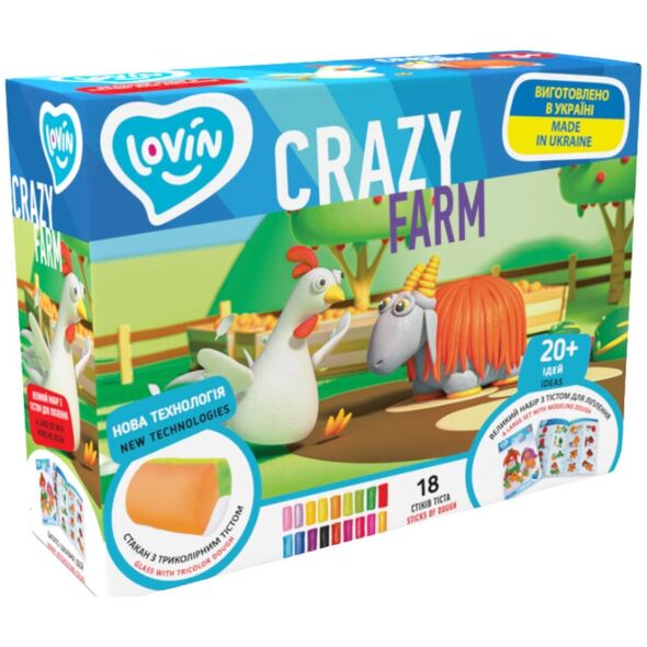 Ombre Zestaw ciastolina CrazyFarm OKT6389 76389