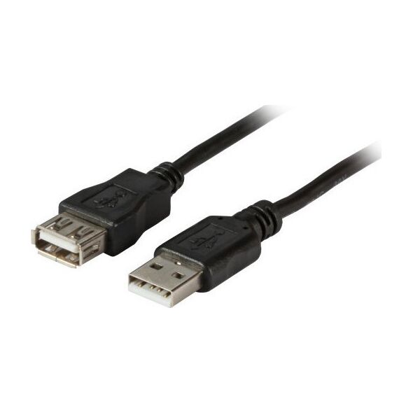 Kabel USB EFB USB-A - USB-A 1 m Czarny (K5248.1V2)
