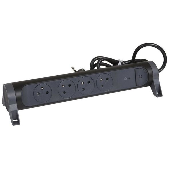 Legrand Przedłużacz z ochronnikiem 4X2P+Z 1.5M-C/G Legrand 049423 himp