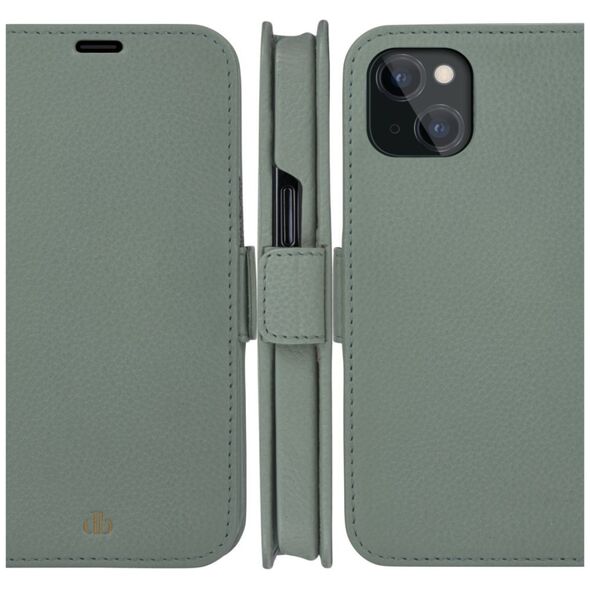 dbramante New York - iPhone 13 6.1" - Greenbay - full grain pebbled leather cover