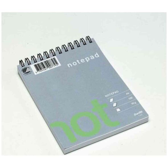 Hamelin Notesblok Bantex Wire-O, A6, ulinjeret, 100 φύλλα, 70 g 14069338 5705467017077