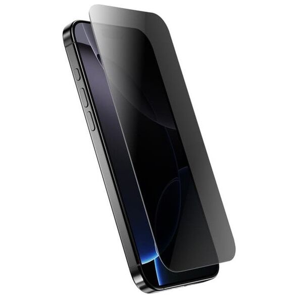 Crong Privacy 3D Armour Glass - Hartowane szkło prywatyzujące iPhone 16 / iPhone 15