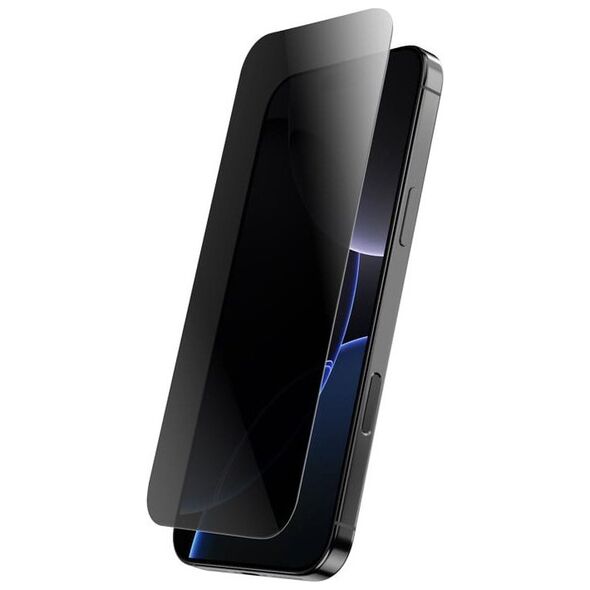 Crong Privacy 3D Armour Glass - Hartowane szkło prywatyzujące iPhone 16 / iPhone 15