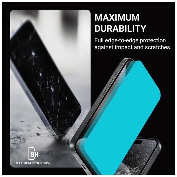 Crong Privacy 3D Armour Glass - Hartowane szkło prywatyzujące iPhone 16 Pro Max