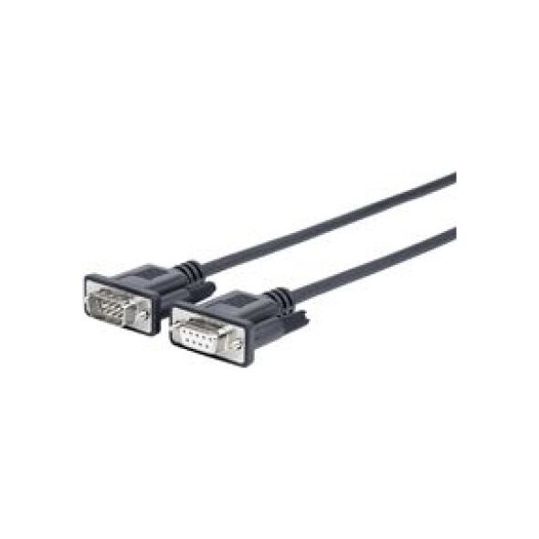VivoLink DB-9 - DB-9, 5m, Czarny (PRORS5)