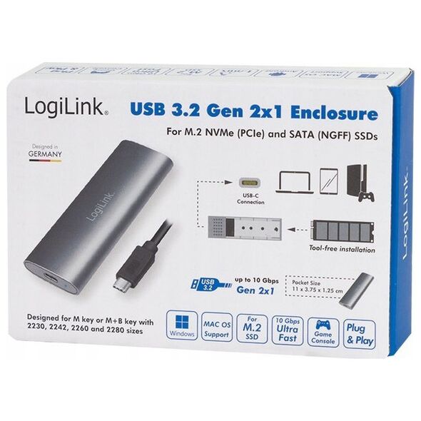 Logilink Obudowa Dysków Sata Ua0389, Usb-C
